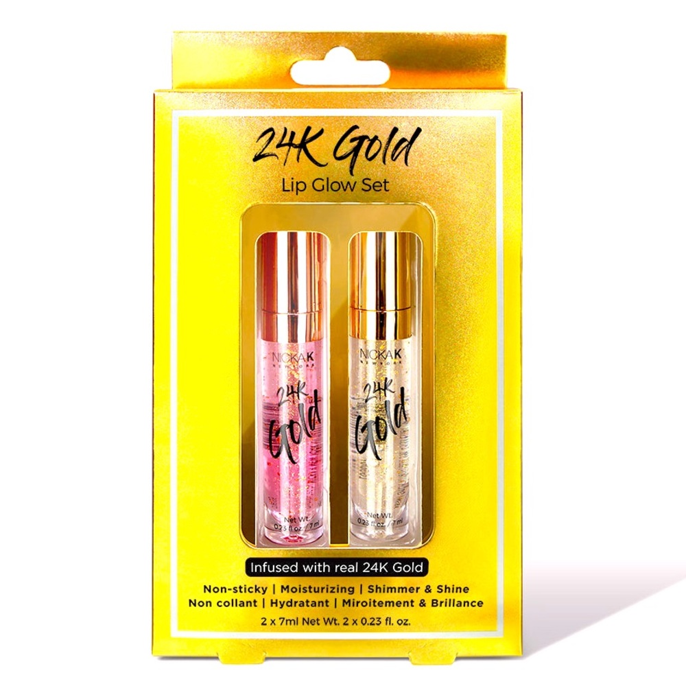 Nicka K 24K Gold Lip Gloss Set